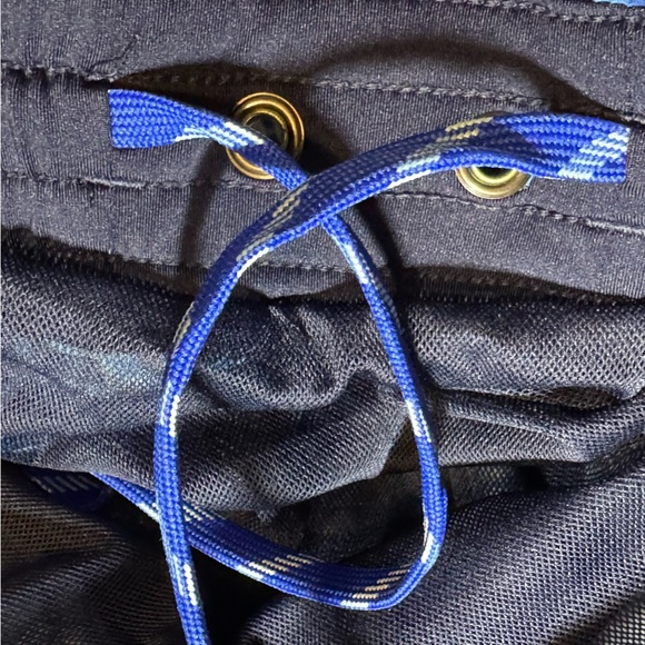 🌻 Land’s End Swim Trunks Mens size XL Blue Tropical Palm Print Pockets Active - Picture 10 of 11